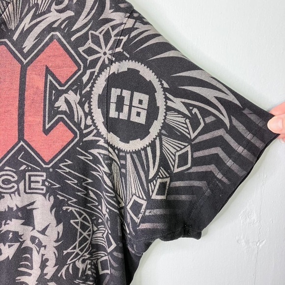 Ac/dc 2008 Black Ice Tour Band Concert Graphic T-Shirt Unisex Size M Rock - Picture 5 of 15